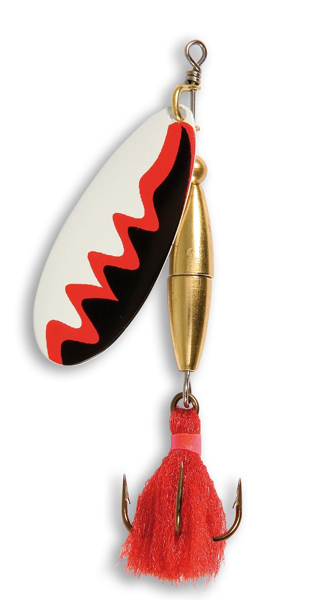 Prendre Spinner Brochet noir/rouge/blanc