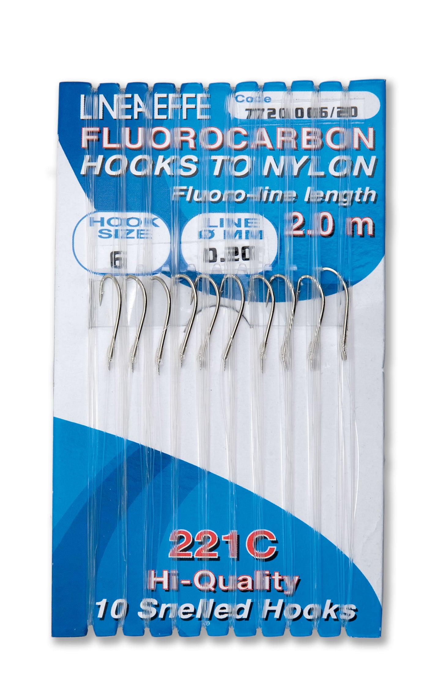 Lineaeffe Hooks 221 C Fluoro Rig - MOQ 10