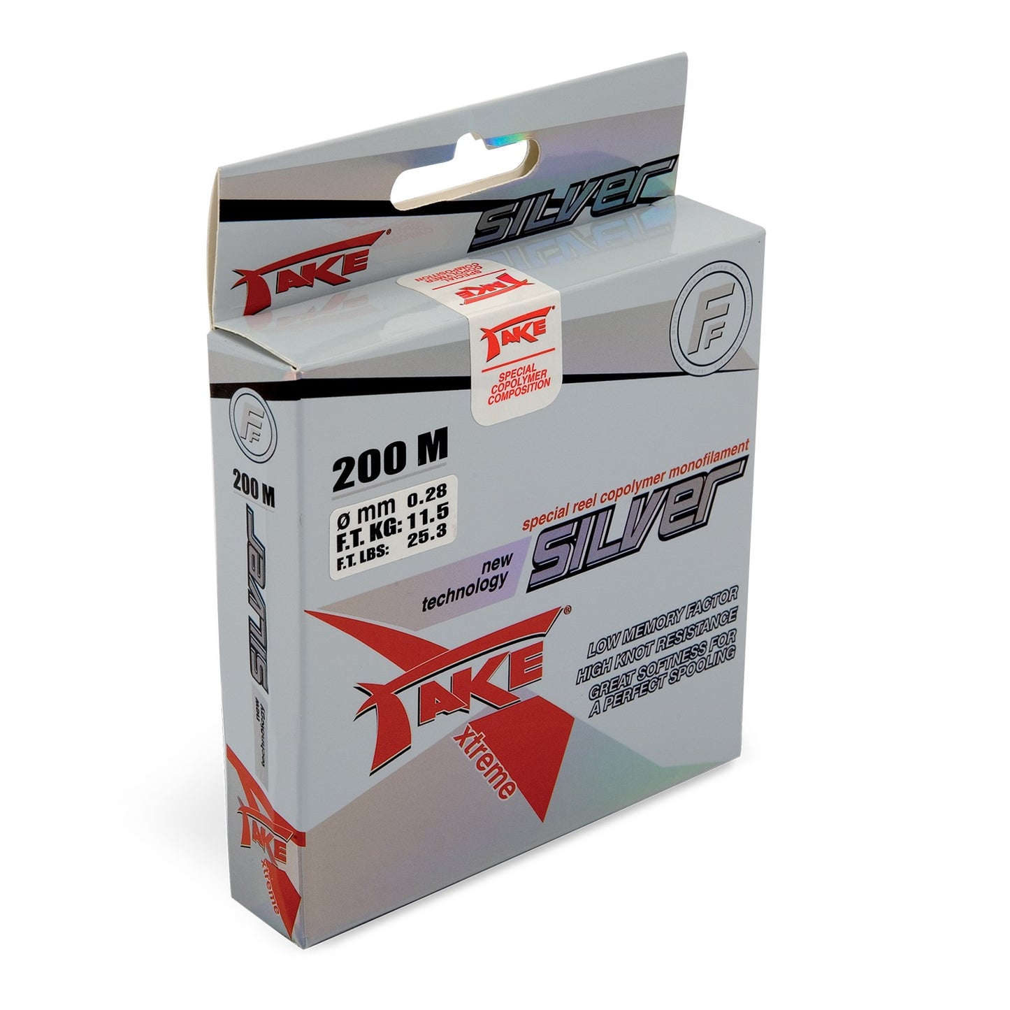Fishing Ferrari Take Xtreme Silber 200 m - MOQ 10