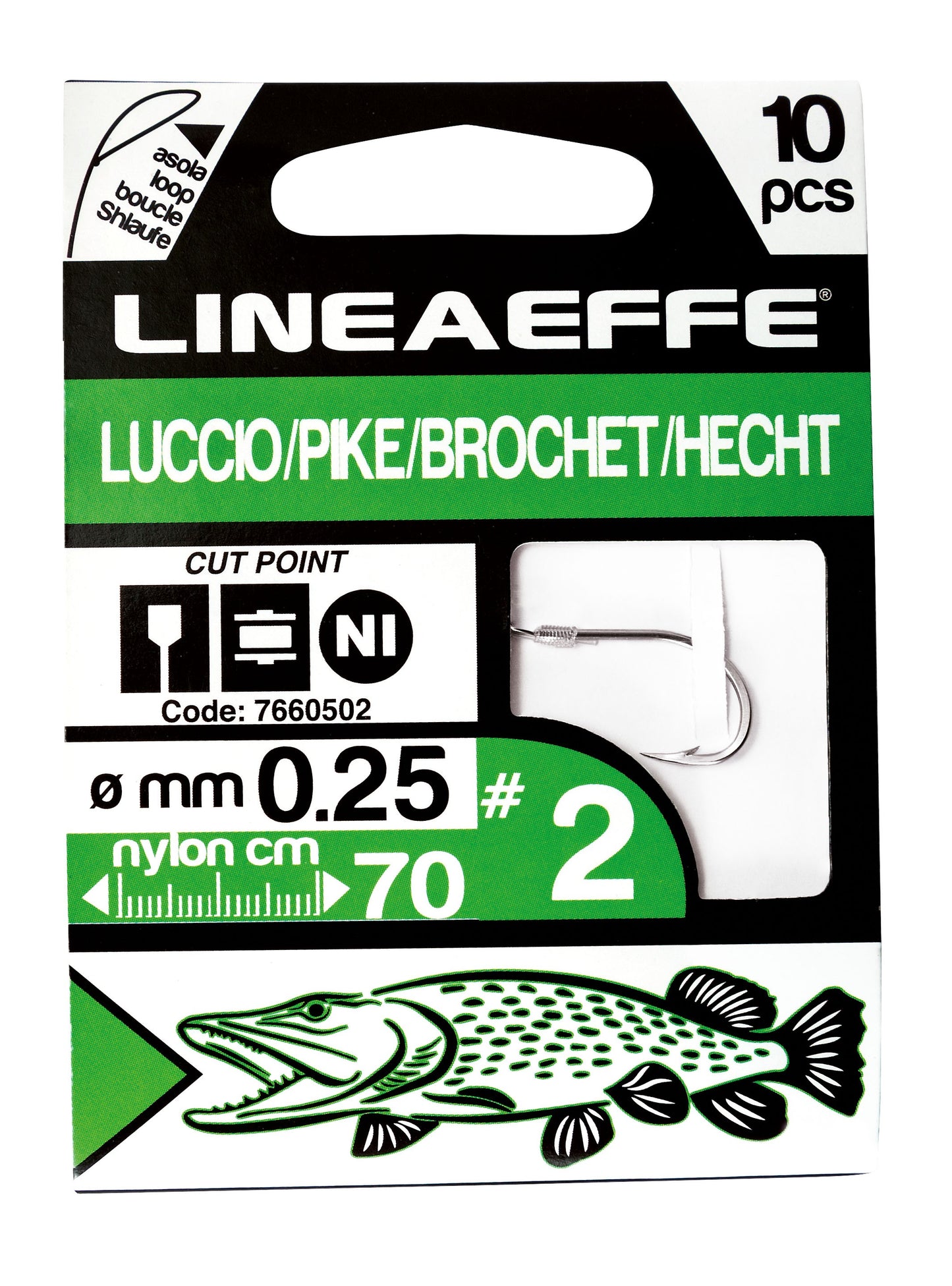 Livret x 10 hameçons Brochet