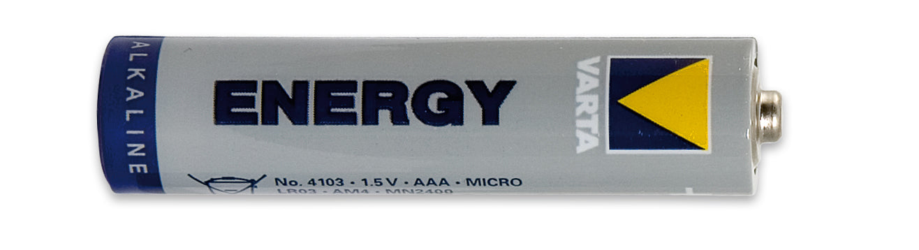 Blister pack of 4 AAA batteries