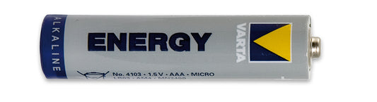 Blister pack of 4 AAA batteries