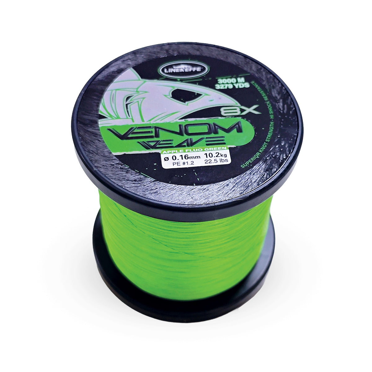 Lineaeffe Venom Braided Line Apple Green 3000 M