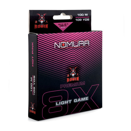Nomura Ronin 8X Premium Hi-Viz Ligth Game Hot Pink 100 M
